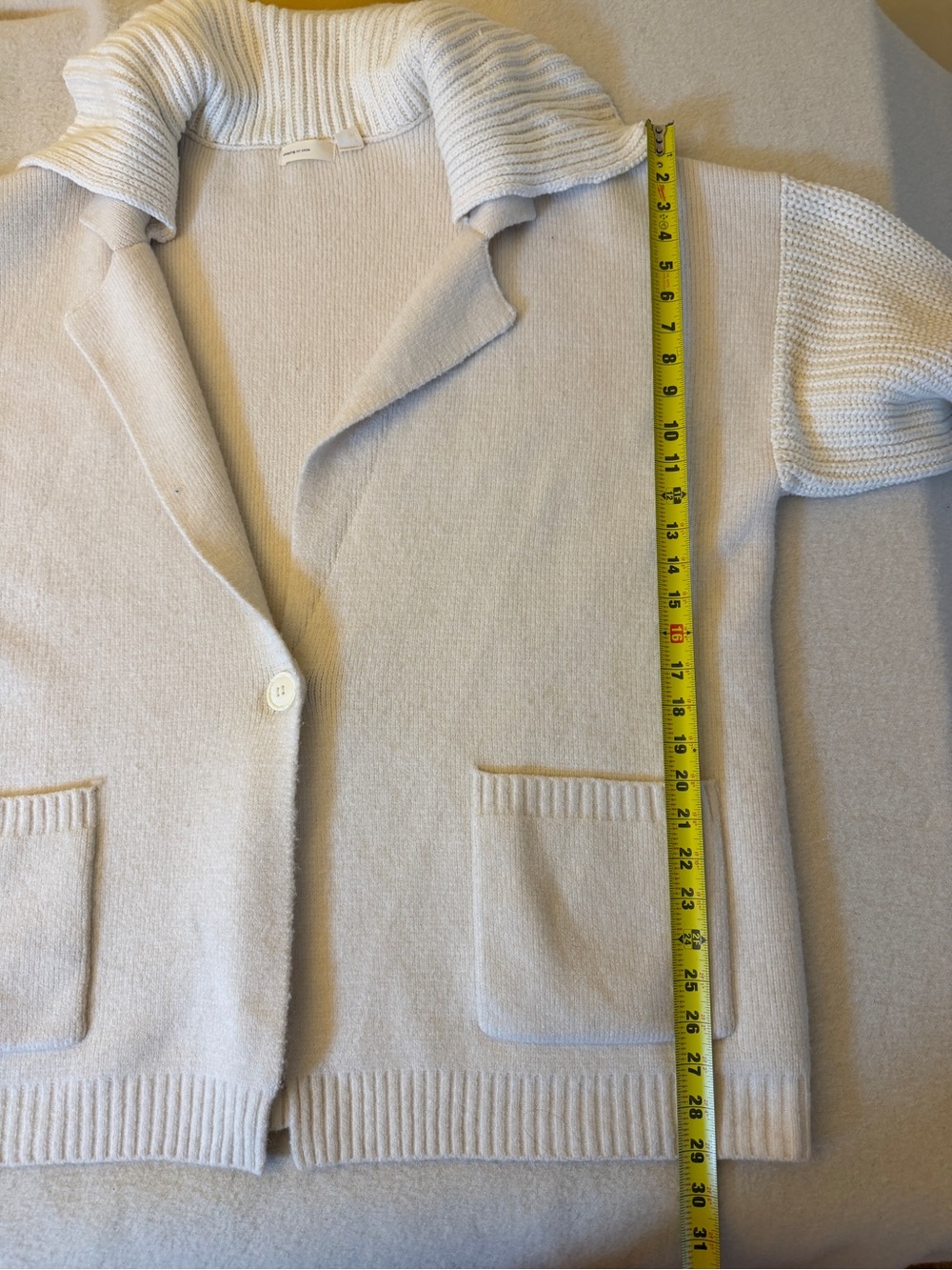 Sleeping On Snow Anthropologie Cardigan L Wool Alpaca Shawl Collar Oversized - Picture 5 of 11